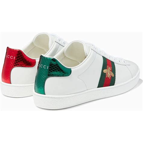 gucci bee new ace sneakers|Gucci ace embroidered sneakers.